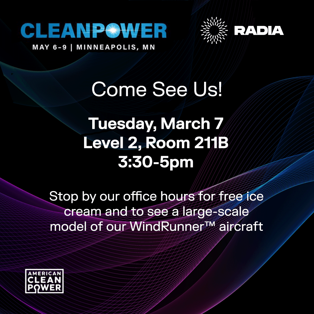 Come to Radia office hours in room 211B on Tuesday May 7 from 3:30-5pm at CLEANPOWER 2024